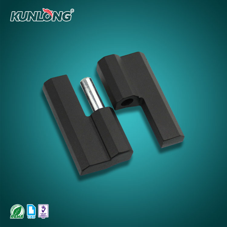 SK2-093 KUNLONG Black Powder - Bisagra de puerta desmontable, aleación