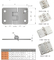 SK2-028-2 KUNLONG Industrial Cabinet - Bisagra de acero inoxidable