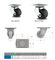 SK6-U6593P KUNLONG Rueda de colada industrial