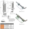 SK2-037-2 KUNLONG Pivote Industrial Bisagra